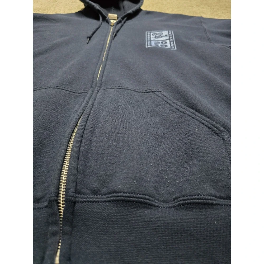 Disney‎ Universal Studio Full Zip Up Hoodie Mens L Blue Double Sided